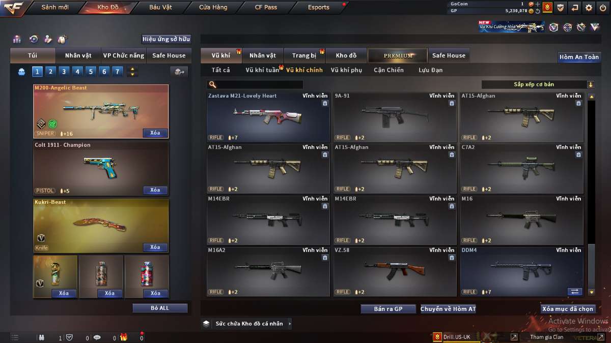 shop acc cf uy tin gia re